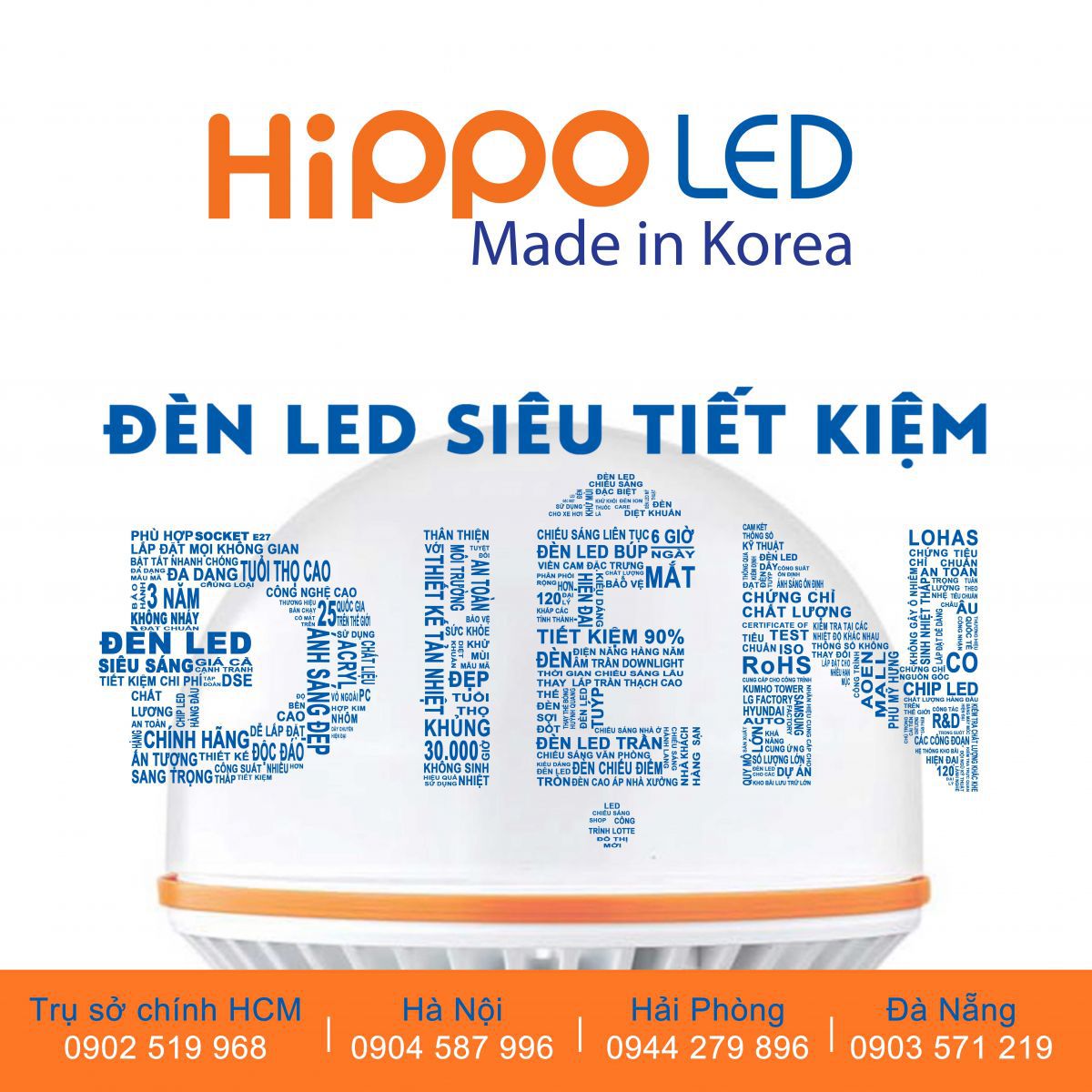 đèn led hippo tri ân khách hàng