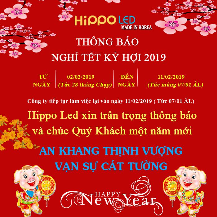 đèn led hàn quốc chúc mừng năm mới
